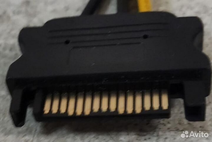 Переходник питания sata(F) - 6 pin видеокарта