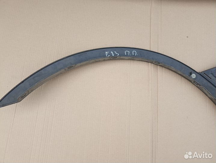 Молдинг крыла передний правый Bmw X3 E83