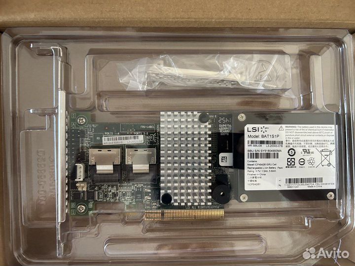 Контроллер megaraid SAS LSI 9260-8i c BBU