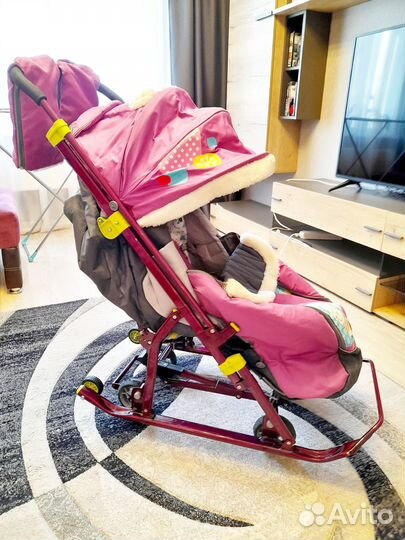 Детские санки коляска
