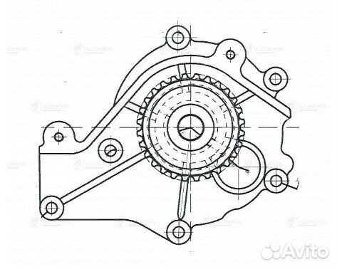 Luzar LWP3001 Насос водяной для ам Chery Tiggo FL