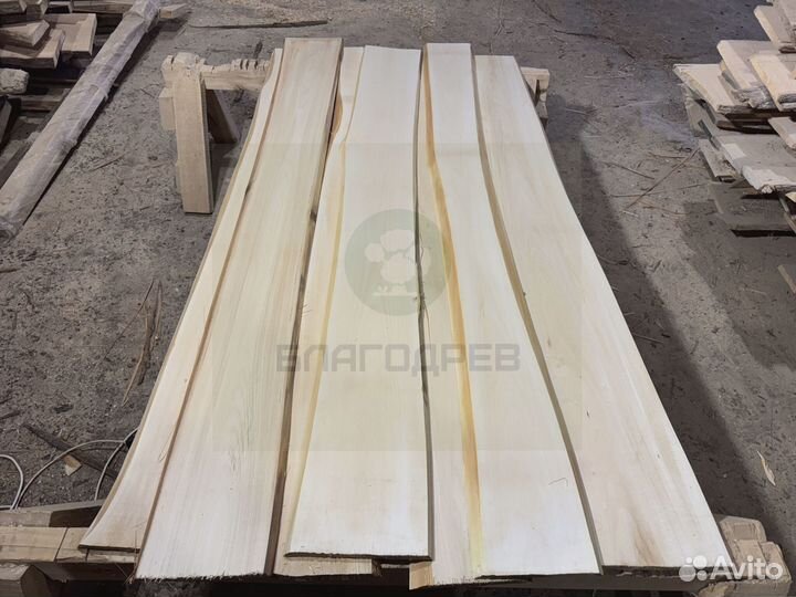 Не обрезная доска липа 2 сорт 50 мм