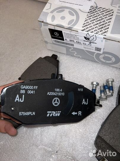 Колодки передние Mercedes E w213 C w205