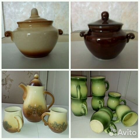 Горшки для запекания.кувшин с кружками