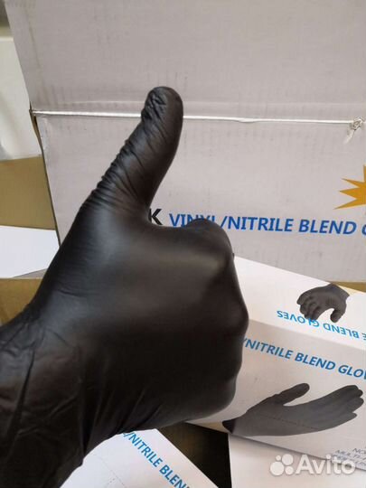 Перчатки нитриловые, виловые S, M, L