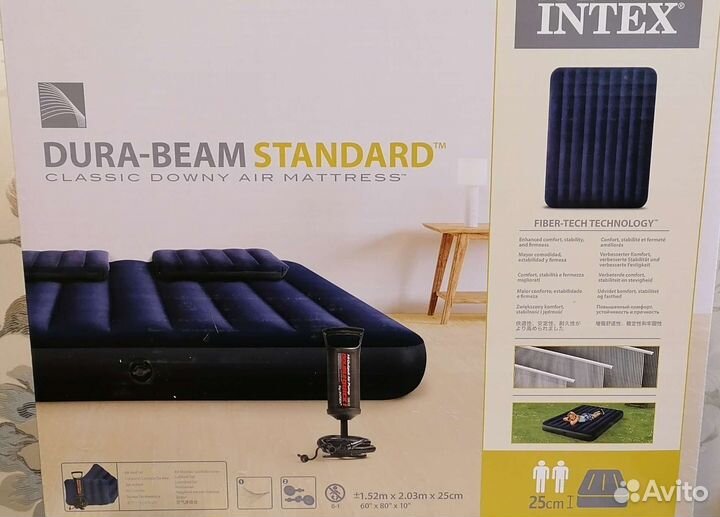 Матрас надувной intex