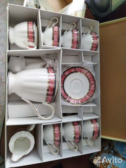 Чайный сервиз фарфор новый
