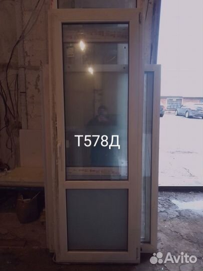 Дверь пластиковая Б/У 2230(в)х780(ш)