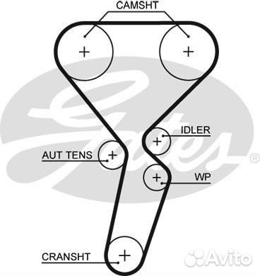 Комплект ремня грм (с помпой) 7883-13329