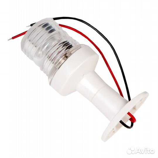 Огонь топовый для лодки белый 360 град 12 см