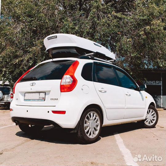 Автобокс Broomer Venture белый глянец на Kalina