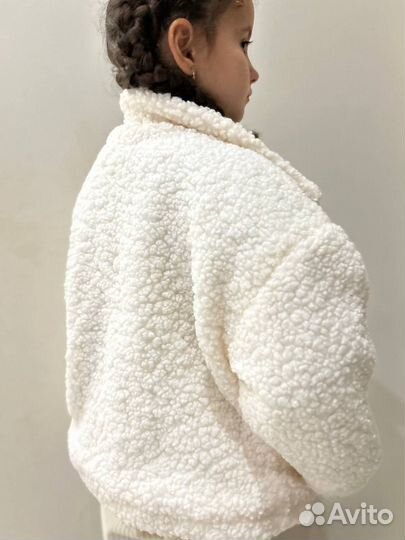 Детская дубленка для девочек