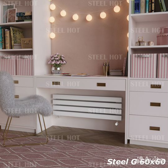 Горизонтальный трубчатый радиатор Steel Hot