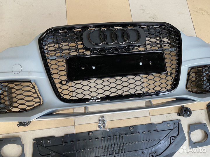 Бампер RS для Audi A6 C7 дорестайлинг