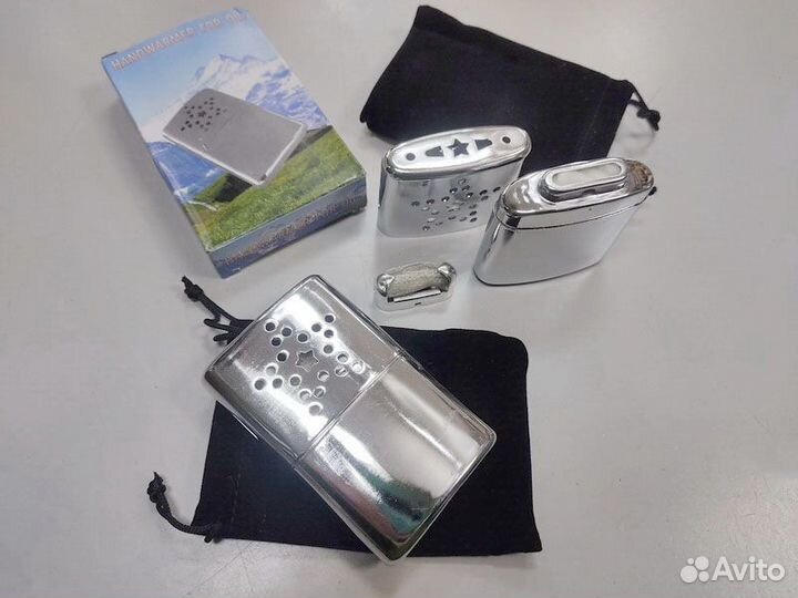 Грелка каталитическая в чехле и грелка Теплоид