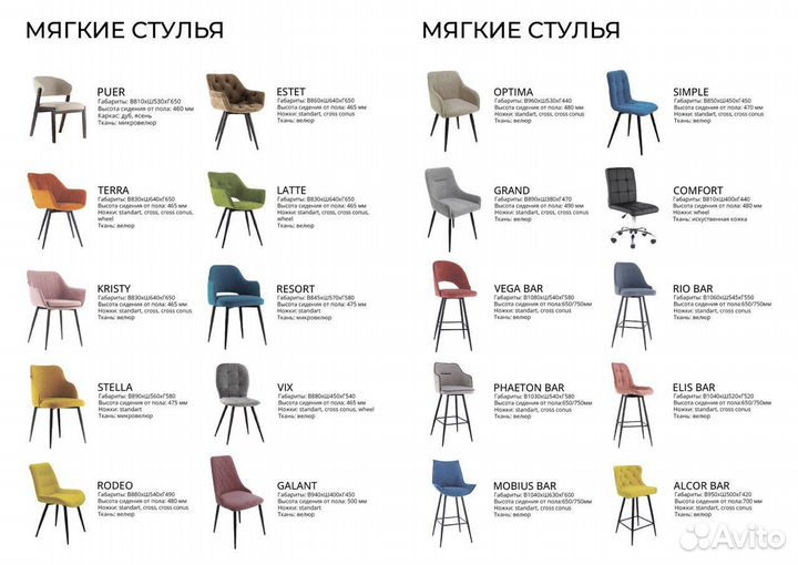 Кухонные стулья мягкие
