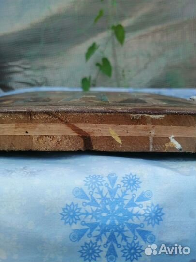 Старинная Икона Четырехчастная Распятие христово