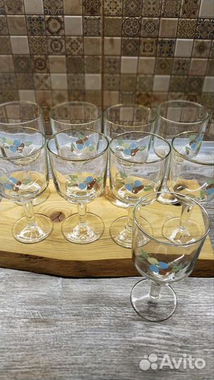Бокалы для вина СССР 9 шт