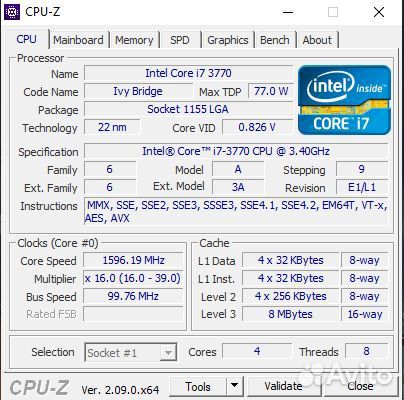 Процессор intel core i7 3770