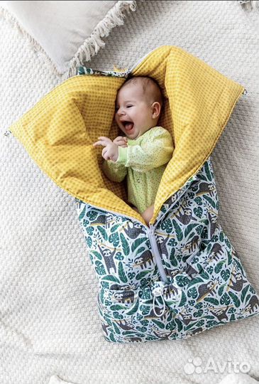 Конверт - одеяло на выписку, в коляску
