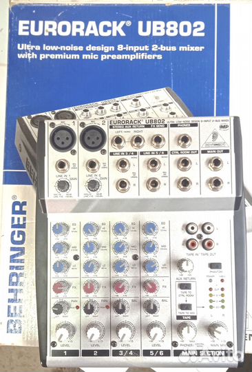 Микшерный пульт Behringer Eurorack Ub802