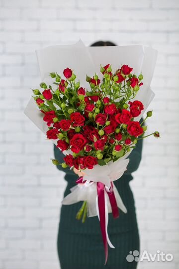 Букет кустовых роз