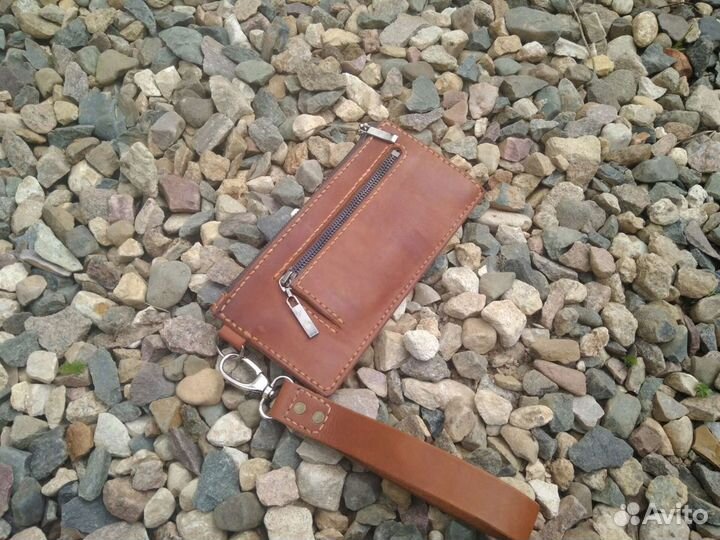 Кошелек из натуральной кожи ручной работы