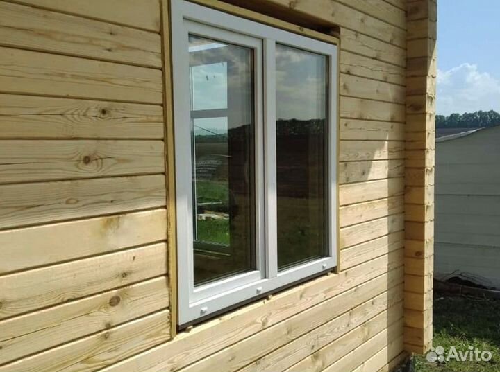 Пластиковые французские окна rehau