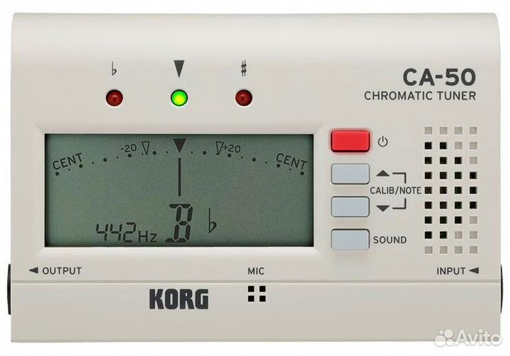 Korg CA-50 цифровой хроматический тюнер