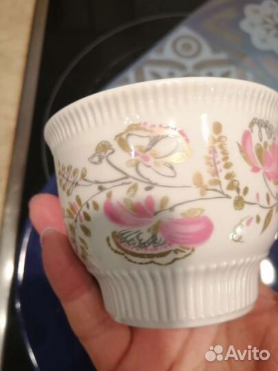 2 чайные чашки и коллекционный бокал лфз