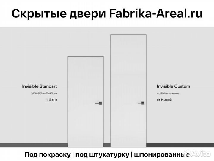 Скрытая дверь. Алюминиевый короб скрытого монтажа