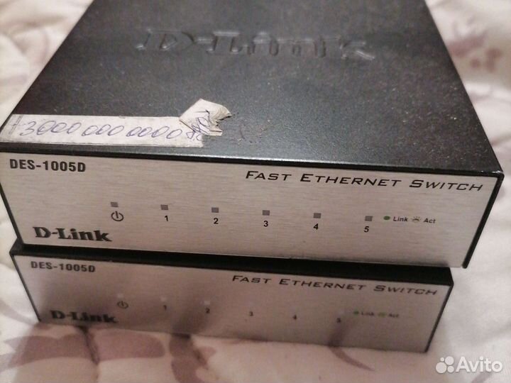 Свитч 100 мбит D-link DES-1005D