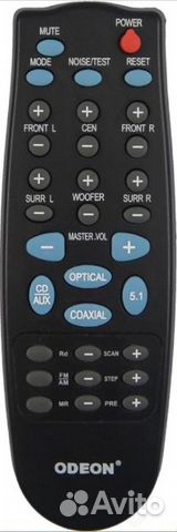 Пульт заменяющий Odeon AV-400, AV-500, AV-600
