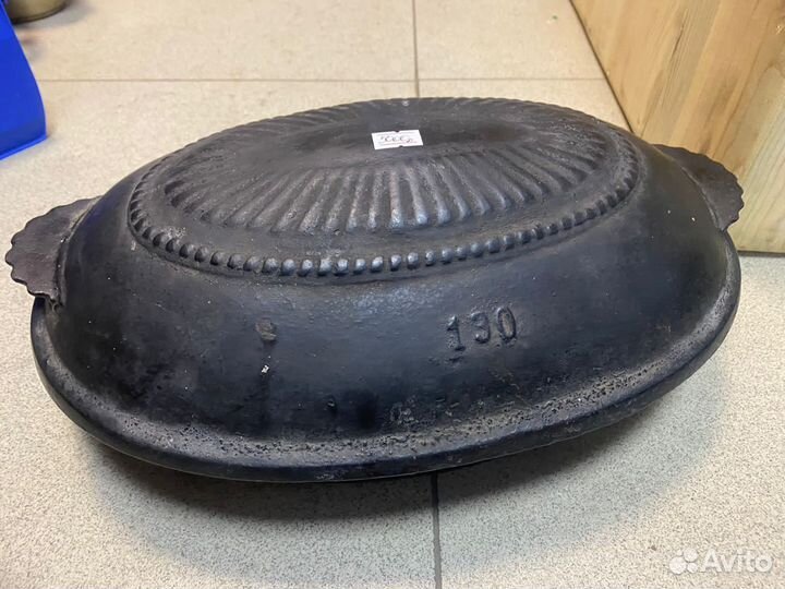 Чугунная утятница СССР