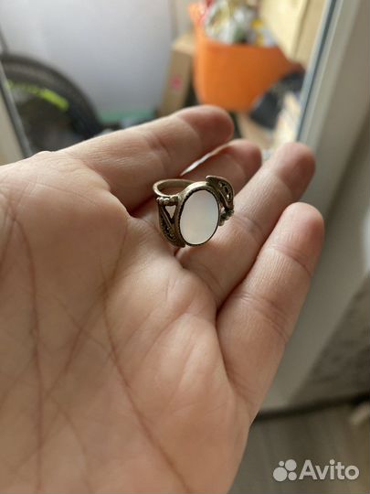 Винтажное кольцо. Лунный камень