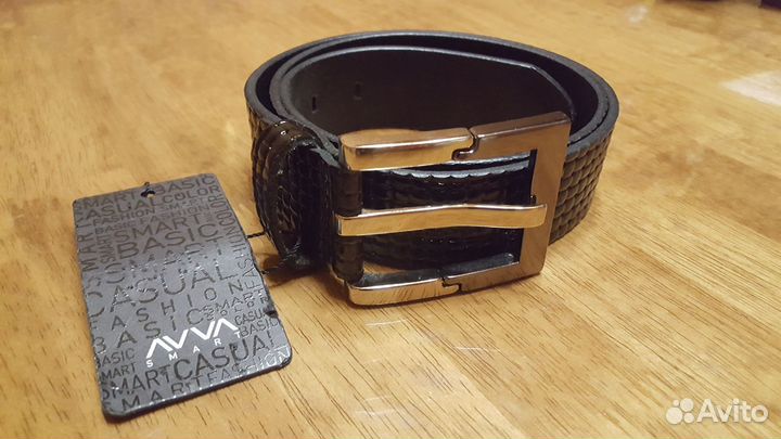 Мужской кожаный ремень avva