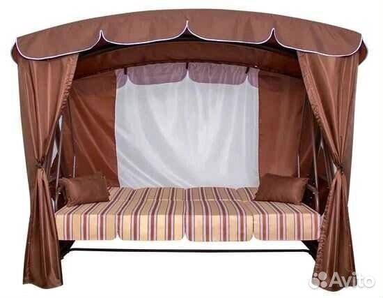 Садовые качели Дефа Люси Люкс, шоколад