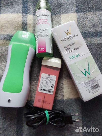 Разогреватель воска и полный набор для депиляции