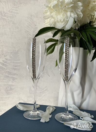 Бокалы Chinelli со стразами Swarovski