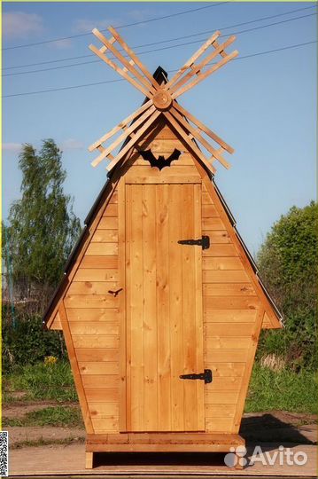 Уличный туалет деревянный BAG334