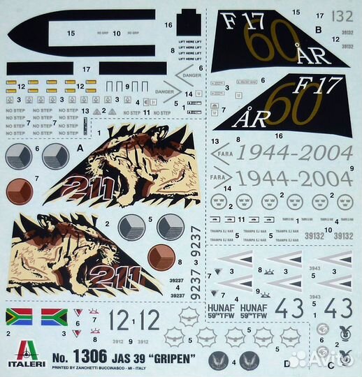 Сборные модели самолётов, Italeri, 1/72