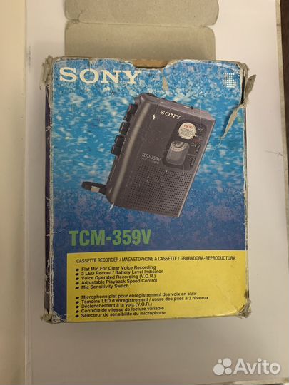 Кассетный плеер-диктофон Sony TCM-359V