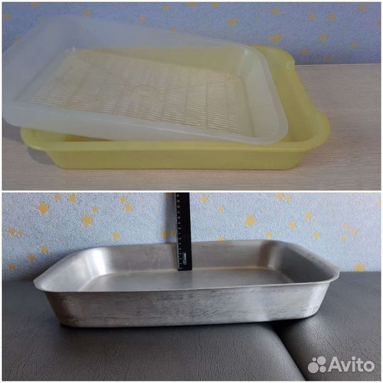 Лоток для кошек.нов.большой и прочный.лоток алюмин