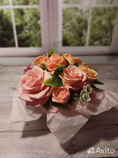 Мини-букет из мыла ручной работы