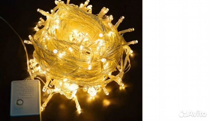 Гирлянда Сосульки I-100-C коннектор, 48349