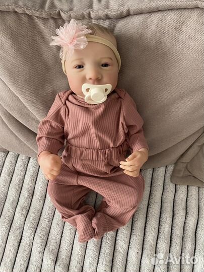 Кукла реборн 42 см полностью силикон