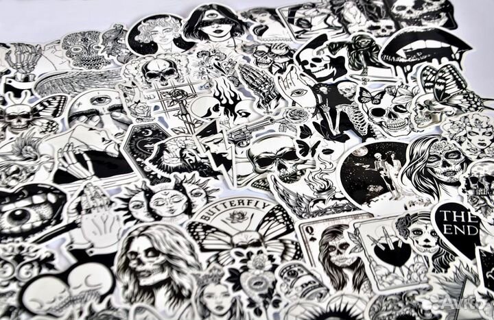 Наклейки Стикеры (бренды,marvel,аниме,мемы и др.)