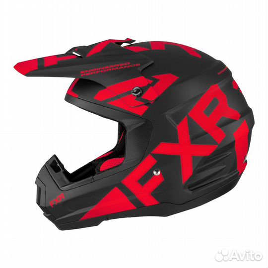 Шлем FXR Torque Team Black/Red Quick-Release 220620-1020 (M)