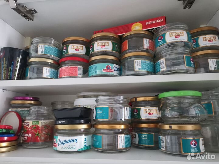 Банки 0,2 и 0.25 из под икры мойвы, селёдки с крыш