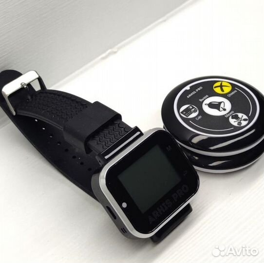 Кнопка вызова официанта модель Смайл и часы